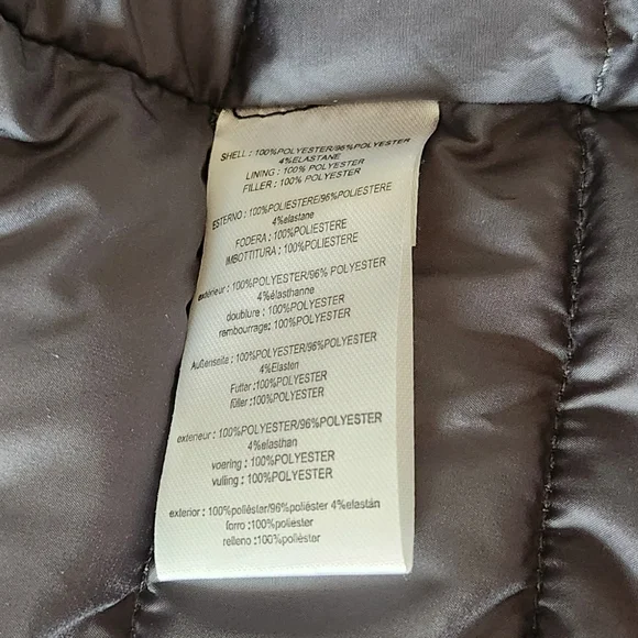 BOMBOOGIE women winter puffer grey hooded jacket size M - Picture 8 of 9